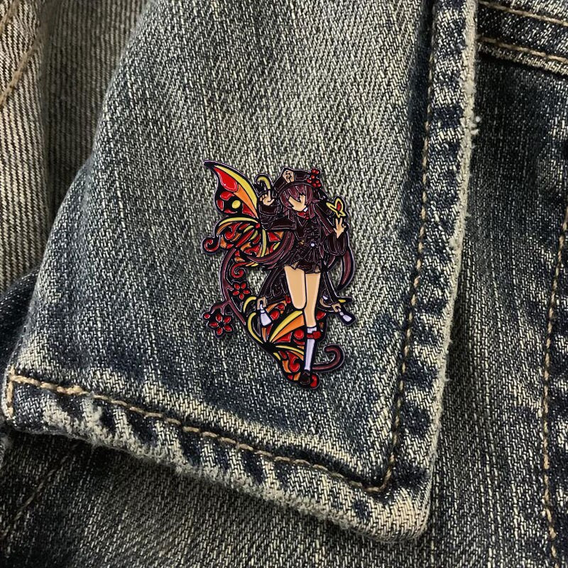 C2155 Anime Genshin Impact Venti Metal Cartoon κρεμαστό κόσμημα Παιχνίδια μεταλλικό σήμα Καρφίτσες καρφίτσας Decor Cosplay