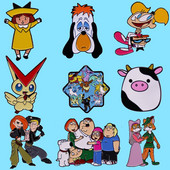 AD2107 Cute Cow Cartoon Καρφίτσες από μεταλλικό σμάλτο και καρφίτσες για τσάντες πλάτης με πέτο Δώρα συλλογής σημάτων