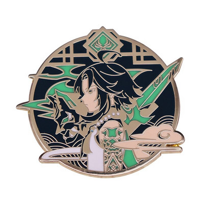 C2456 Genshin Impact igle za revere za ruksake Slatki nakit Anime značke Manga značke na ruksaku Emajlirane igle Broševi Pokloni