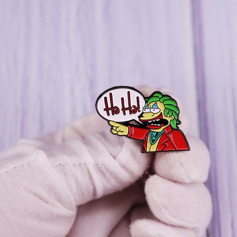 C2128 Clovn Horror Ace email Broșă Colectare insigne cu rever Bărbați Femei Bijuterii de modă Cadouri Rucsac Guler Pălărie