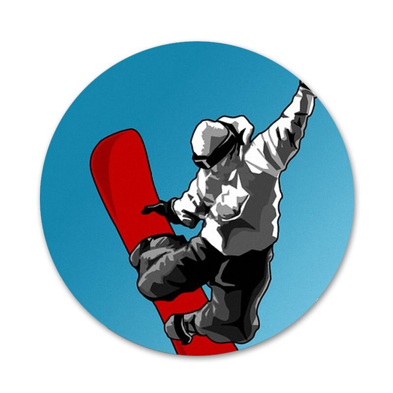 crtani film Snowboard Bedž Broš Igla Dodaci za odjeću Ruksak Dekoracija dar