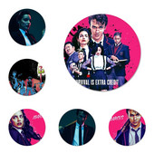 Deadly Class Marcus Ikone Igle Značke Dekoracija Broševi Metalne značke Za Ukrašavanje ruksaka 58 mm