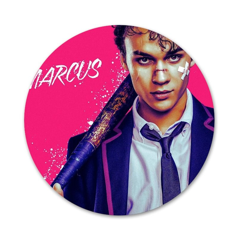 Deadly Class Marcus Ikone Igle Značke Dekoracija Broševi Metalne značke Za Ukrašavanje ruksaka 58 mm