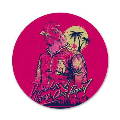 Hotline Miami number aurukull ikoonid nööpnõelad märgi kaunistus prossid metallist märgid riiete jaoks seljakoti kaunistamine