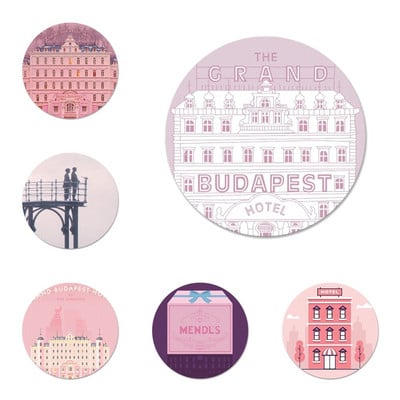 Wes Grand Budapest Hotel Icons Καρφίτσες Διακοσμητικό σήμα Καρφίτσες Μεταλλικές κονκάρδες για ρούχα Διακόσμηση σακιδίου πλάτης