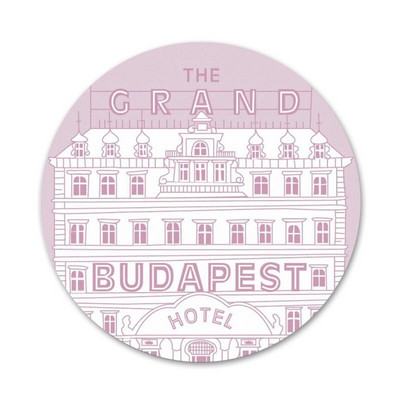 Wes Grand Budapest Hotel Ikone Igle Dekoracija znački Broševi Metalne značke za odjeću Dekoracija ruksaka