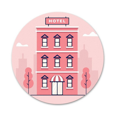 Wes Grand Budapest Hotel Ikone Igle Dekoracija znački Broševi Metalne značke za odjeću Dekoracija ruksaka