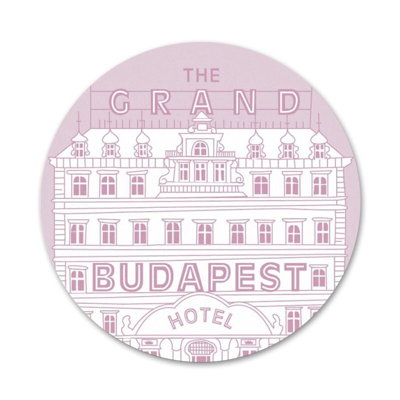 Wes Grand Budapest Hotel Ikone Igle Dekoracija znački Broševi Metalne značke za odjeću Dekoracija ruksaka