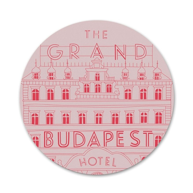 Wes Grand Budapest Hotel Ikone Igle Dekoracija znački Broševi Metalne značke za odjeću Dekoracija ruksaka