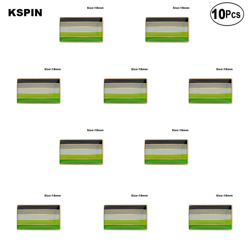 10 bucăți o mulțime de drapel nonbinar pride ace de rever insignă pentru steaguri ace de broșă insigne 10 buc.