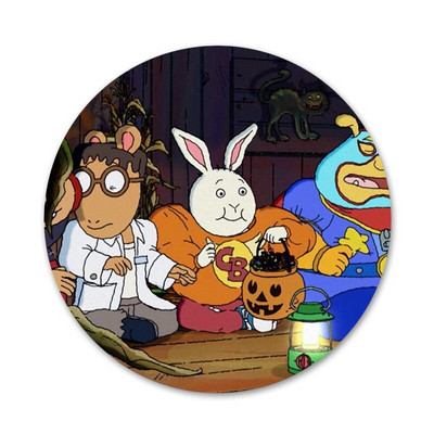 58 χιλιοστά Arthur Read Icons Καρφίτσες Διακοσμητικό σήμα Καρφίτσες Μεταλλικές κονκάρδες για διακόσμηση σακιδίων πλάτης