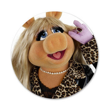 58 χιλιοστά The Muppets Miss Piggy Icons Pins Διακοσμητικό σήμα Καρφίτσες Μεταλλικές κονκάρδες για διακόσμηση σακιδίου