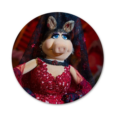 58 χιλιοστά The Muppets Miss Piggy Icons Pins Διακοσμητικό σήμα Καρφίτσες Μεταλλικές κονκάρδες για διακόσμηση σακιδίου