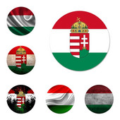 Mađarska Mađarska zastava Značka Broš Igla Dodaci za odjeću Ruksak Dekoracija poklon