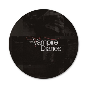 The Vampire Diaries salvatore 1864 Icons Pins Διακοσμητικό σήμα Καρφίτσες Μεταλλικές κονκάρδες για ρούχα Διακόσμηση σακιδίου πλάτης 58mm