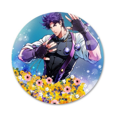 58mm Bizarre Adventure JoJo Anime Icons Pins Insignă Decorare Broșe Insigne metalice pentru haine Rucsac Decorare