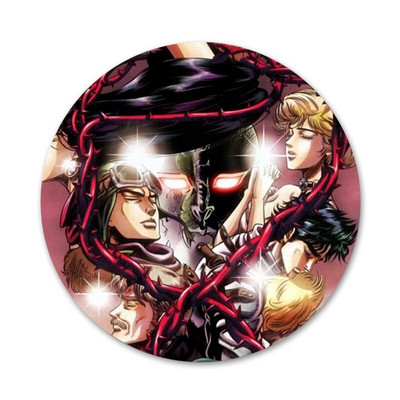 58mm Bizarre Adventure JoJo Anime Icons Pins Insignă Decorare Broșe Insigne metalice pentru haine Rucsac Decorare