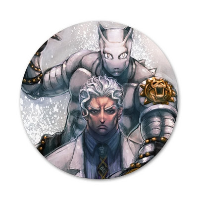 58mm Bizarre Adventure JoJo Anime Icons Pins Insignă Decorare Broșe Insigne metalice pentru haine Rucsac Decorare