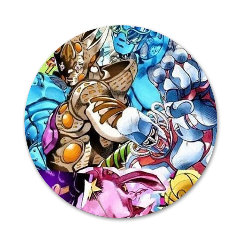 58mm Bizarre Adventure JoJo Anime Icons Pins Insignă Decorare Broșe Insigne metalice pentru haine Rucsac Decorare