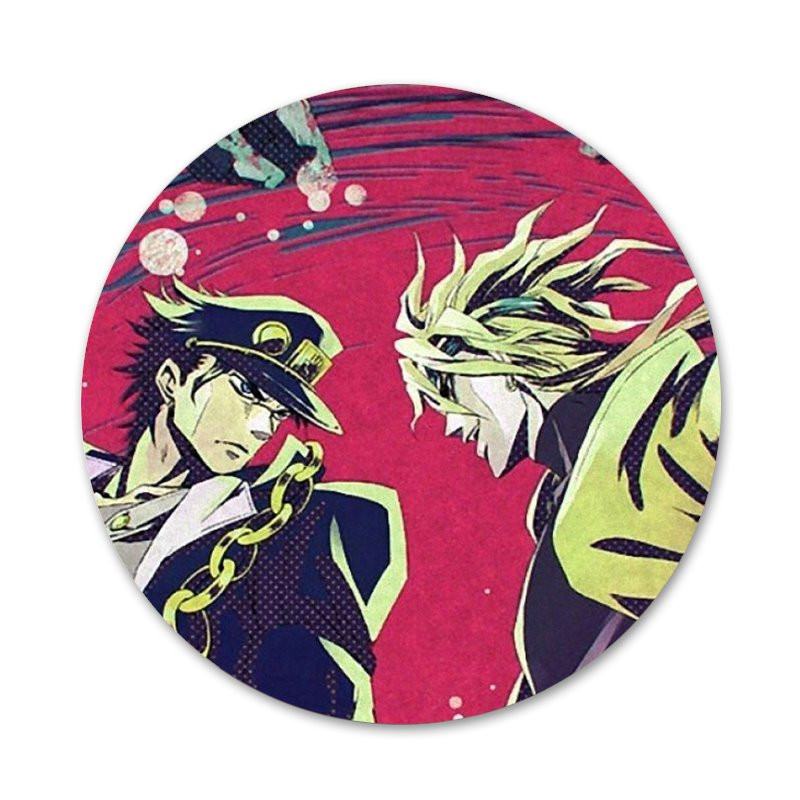 58mm Bizarre Adventure JoJo Anime Icons Pins Insignă Decorare Broșe Insigne metalice pentru haine Rucsac Decorare