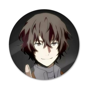 Bungou Stray Dogs Dazai Osamu Badge Καρφίτσα Αξεσουάρ για Ρούχα Σακίδιο πλάτης Διακόσμηση δώρο 58mm