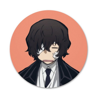 Bungou Stray Dogs Dazai Osamu Badge Καρφίτσα Αξεσουάρ για Ρούχα Σακίδιο πλάτης Διακόσμηση δώρο 58mm