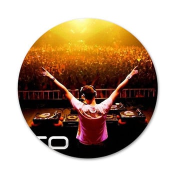 μουσική Ολλανδικά Dj Tiesto Logo Icons Καρφίτσες Διακοσμητικό σήμα Καρφίτσες Μεταλλικές κονκάρδες για ρούχα Διακόσμηση σακιδίου πλάτης 58mm