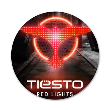 μουσική Ολλανδικά Dj Tiesto Logo Icons Καρφίτσες Διακοσμητικό σήμα Καρφίτσες Μεταλλικές κονκάρδες για ρούχα Διακόσμηση σακιδίου πλάτης 58mm