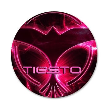 μουσική Ολλανδικά Dj Tiesto Logo Icons Καρφίτσες Διακοσμητικό σήμα Καρφίτσες Μεταλλικές κονκάρδες για ρούχα Διακόσμηση σακιδίου πλάτης 58mm