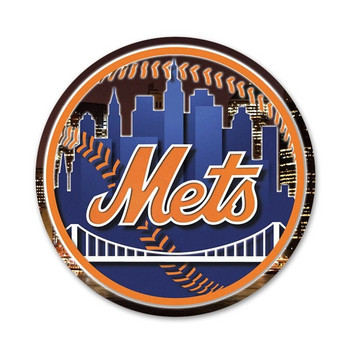 Αξεσουάρ καρφίτσας καρφίτσας με λογότυπο New York Mets για Δώρο διακόσμησης σακιδίου πλάτης ρούχων