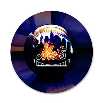 Αξεσουάρ καρφίτσας καρφίτσας με λογότυπο New York Mets για Δώρο διακόσμησης σακιδίου πλάτης ρούχων