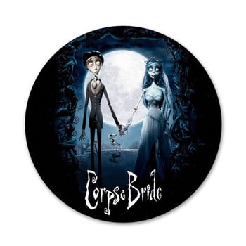 Tim Burtons Corpse Bride Painted Icons Καρφίτσες Διακοσμητικό σήμα Καρφίτσες Μεταλλικές κονκάρδες για ρούχα Διακόσμηση σακιδίου πλάτης