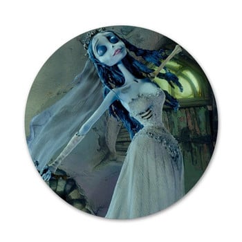 Tim Burtons Corpse Bride Painted Icons Καρφίτσες Διακοσμητικό σήμα Καρφίτσες Μεταλλικές κονκάρδες για ρούχα Διακόσμηση σακιδίου πλάτης