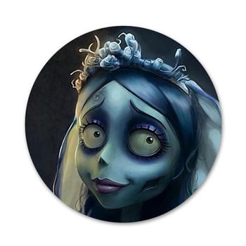 Tim Burtons Corpse Bride Painted Icons Καρφίτσες Διακοσμητικό σήμα Καρφίτσες Μεταλλικές κονκάρδες για ρούχα Διακόσμηση σακιδίου πλάτης