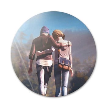 Life Is Strange Fashion Icons Καρφίτσες Διακοσμητικό σήμα Καρφίτσες Μεταλλικές κονκάρδες για διακόσμηση σακιδίου πλάτης 58mm