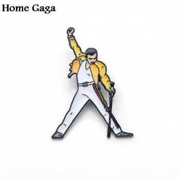 Homegaga Singer fans Funny Pins σακίδιο πλάτης καρφίτσες ρούχων για άντρες γυναικεία διακοσμητικά κονκάρδες μετάλλια καπέλων D1612