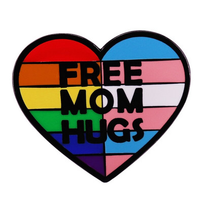 AD1794 Zastava duginih boja LGBT Pride Emajl Broš Igle Bedževi Igle za revere Broševi Goose Metalni dodaci za nakit