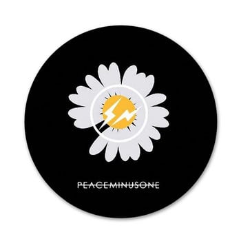 G dragon peaceminusone Icons Pins Διακοσμητικό σήμα Καρφίτσες Μεταλλικές κονκάρδες για ρούχα Διακόσμηση σακιδίου πλάτης 58mm