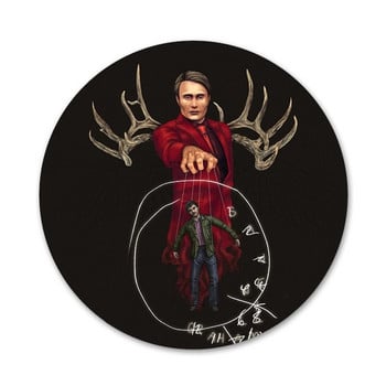 58 χιλιοστά Hannibal eat the rude Icons Καρφίτσες Σήμα Διακόσμηση Καρφίτσες Μεταλλικά Σήματα για διακόσμηση σακιδίου