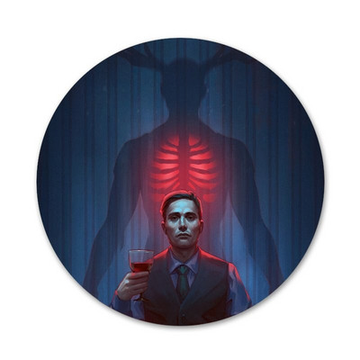 58 mm Hannibal eat the rude Ikone Igle Dekoracija znački Broševi Metalne značke za dekoraciju ruksaka