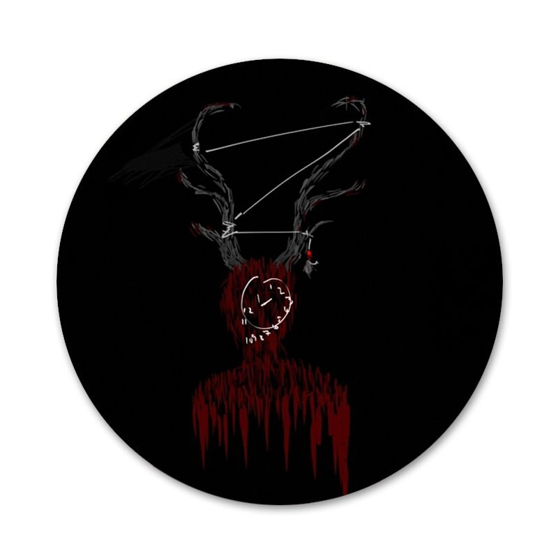 58 mm Hannibal eat the rude Ikone Igle Dekoracija znački Broševi Metalne značke za dekoraciju ruksaka