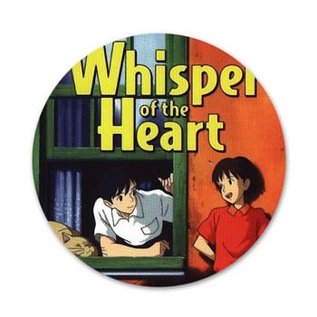 Whisper of the Heart καρτούν Εικονίδια Καρφίτσες Σήμα Διακόσμηση Καρφίτσες Μεταλλικές κονκάρδες για Ρούχα Διακόσμηση σακιδίου πλάτης 58mm