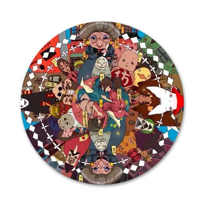 Crtić Šapat srca Ikone Igle Dekoracija znački Broševi Metalne značke za odjeću Dekoracija ruksaka 58 mm