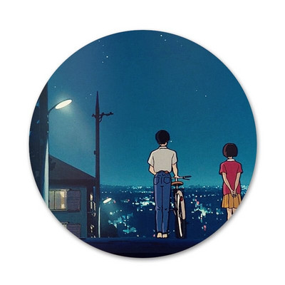 Crtić Šapat srca Ikone Igle Dekoracija znački Broševi Metalne značke za odjeću Dekoracija ruksaka 58 mm