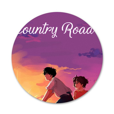 Crtić Šapat srca Ikone Igle Dekoracija znački Broševi Metalne značke za odjeću Dekoracija ruksaka 58 mm