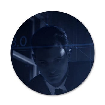 58 χιλιοστά Detroit Become Human RK800 Icons Καρφίτσες Διακοσμητικό σήμα Καρφίτσες Μεταλλικές κονκάρδες για ρούχα Διακόσμηση σακιδίου πλάτης