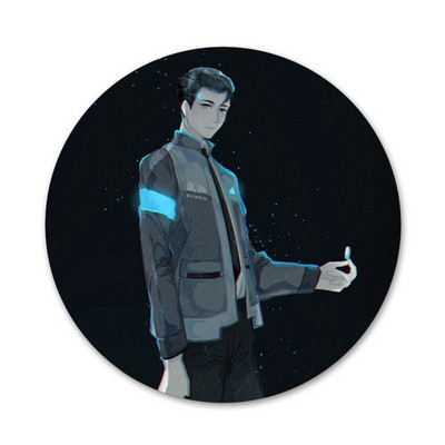 58 mm Detroitas Tapk žmogumi RK800 Piktogramos Smeigtukai Ženkliuko apdaila Sagės Metaliniai ženkleliai drabužiams Kuprinės puošyba