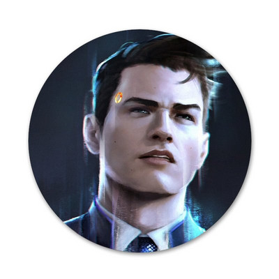 58 mm Detroitas Tapk žmogumi RK800 Piktogramos Smeigtukai Ženkliuko apdaila Sagės Metaliniai ženkleliai drabužiams Kuprinės puošyba