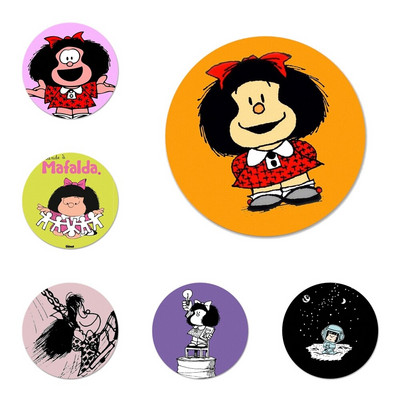 Mafalda Anime Badge καρφίτσα Αξεσουάρ καρφίτσας για ρούχα Δώρο Διακόσμηση σακιδίου πλάτης