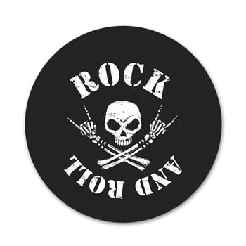 Rock roll Skull Icons Καρφίτσες Διακοσμητικό σήμα Καρφίτσες Μεταλλικές κονκάρδες για ρούχα Διακόσμηση σακιδίου πλάτης 58mm